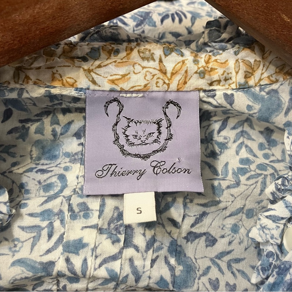 THIERRY COLSON Slava Cotton Blouse - Picture 3 of 4